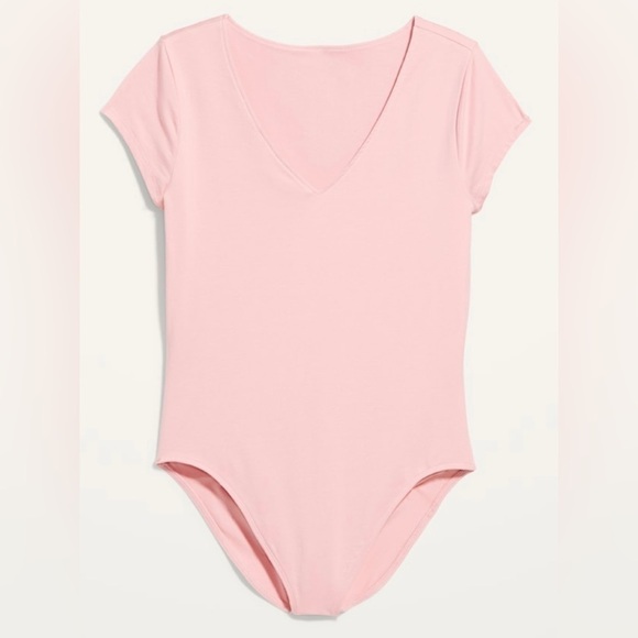 NWT Fitted Short-Sleeve V-Neck Bodysuit, 2X - Picture 2 of 3